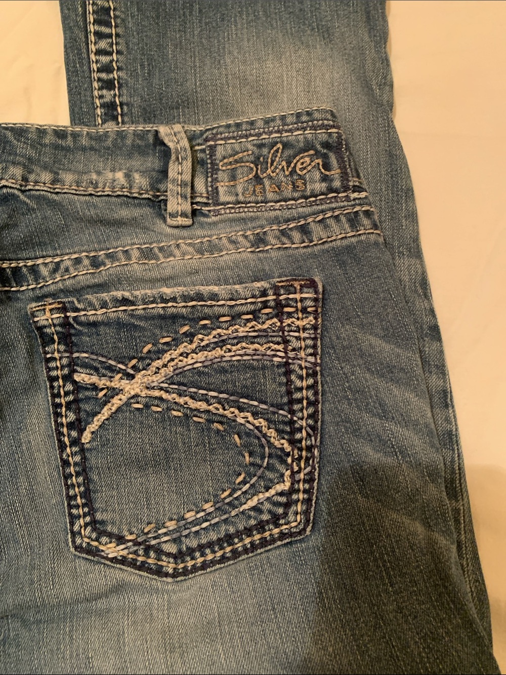 Silver Bootcut Low Rise Blue Jeans - Picture 4 of 6